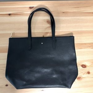 Cuyana Classic Zippered Tote BLACK